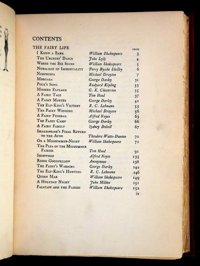 1908 Rare First Edition - The Magic Casement. An Anthology of Fairy Poetry.