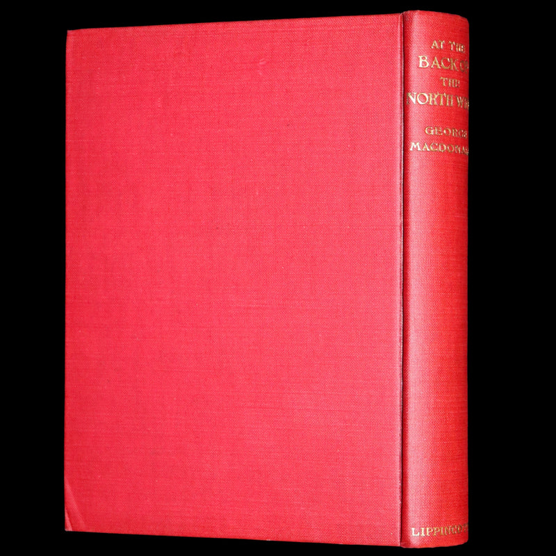 1909 Rare Book - At the Back of the North Wind illustrated by Maria L. Kirk with the Scarce Dust Jacket.