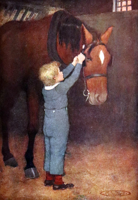 1909 Rare Book - At the Back of the North Wind illustrated by Maria L. Kirk with the Scarce Dust Jacket.