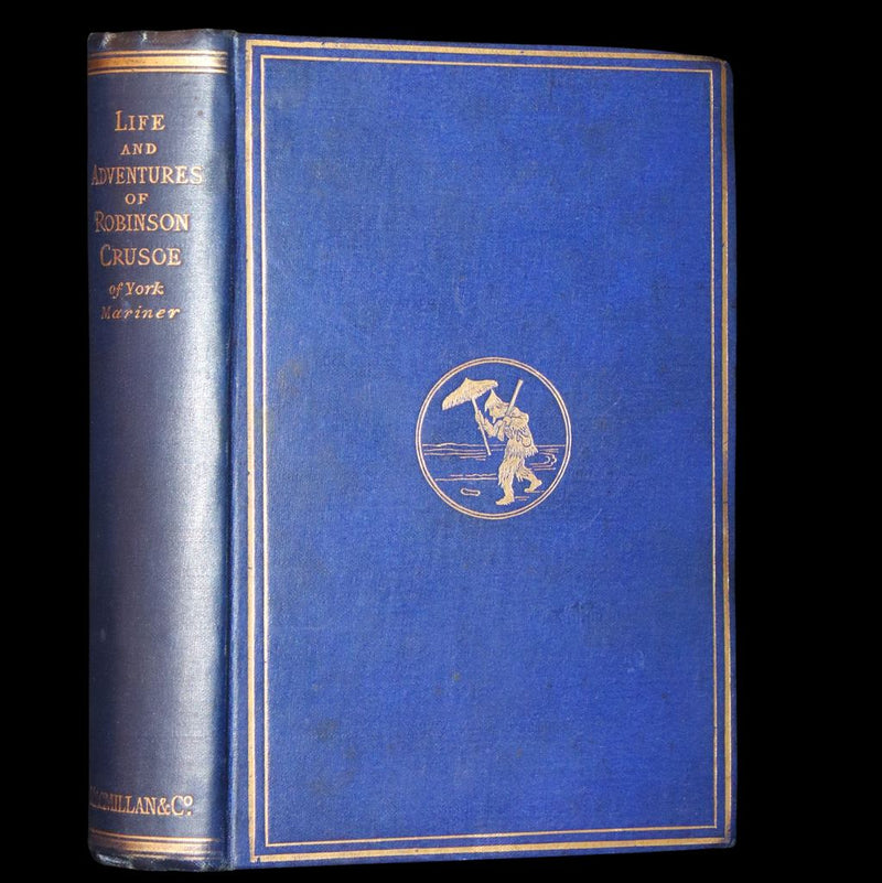 1866 Rare Book - The Life and Strange Surprising Adventures of Robinson Crusoe, edited after the original 1719 edition.