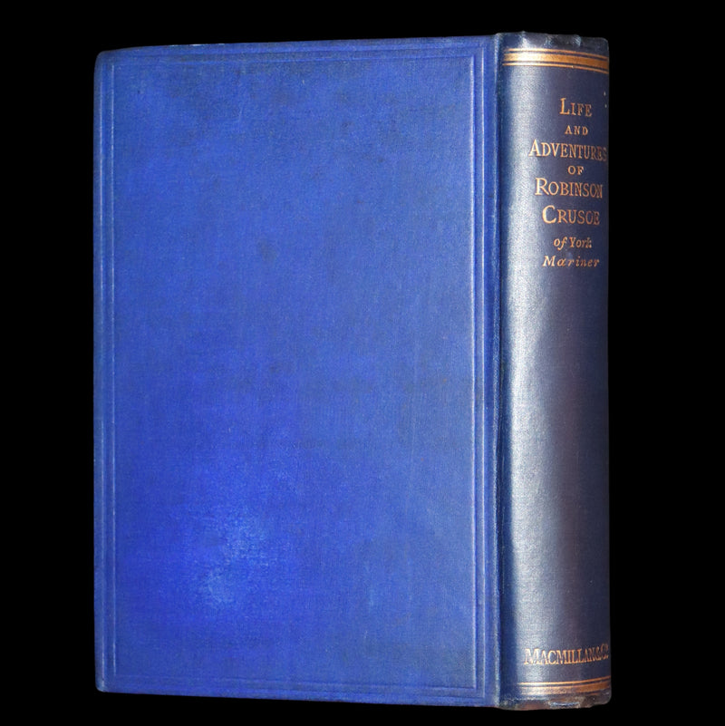 1866 Rare Book - The Life and Strange Surprising Adventures of Robinson Crusoe, edited after the original 1719 edition.