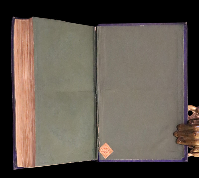 1866 Rare Book - The Life and Strange Surprising Adventures of Robinson Crusoe, edited after the original 1719 edition.