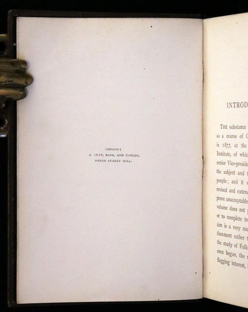 1878 Scarce First Edition - Fairy Tales, Their Origin and Meaning with Some Account of Dwellers in Fairyland.