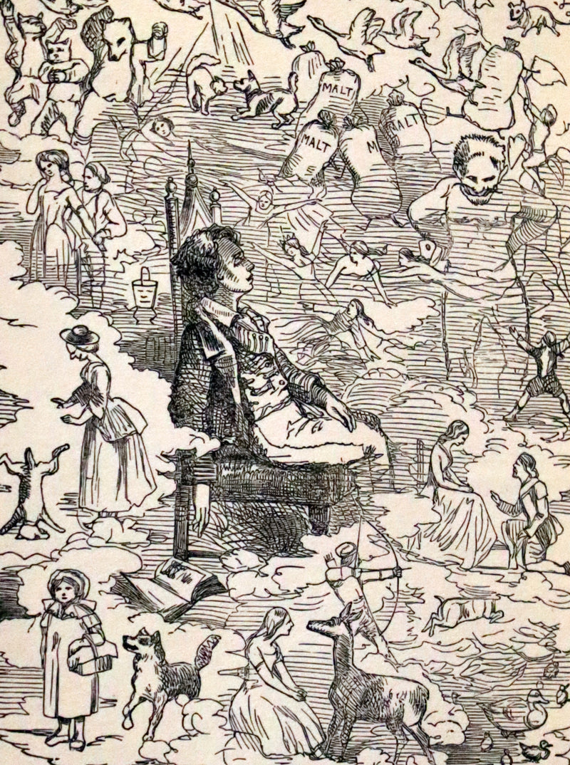 1880 Rare Victorian Book - Forty Favorite Fairy Tales, Merry Tales for Little Folk Illustrated.