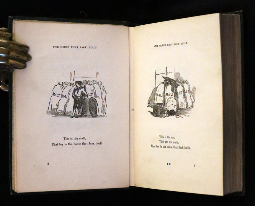 1880 Rare Victorian Book - Forty Favorite Fairy Tales, Merry Tales for Little Folk Illustrated.