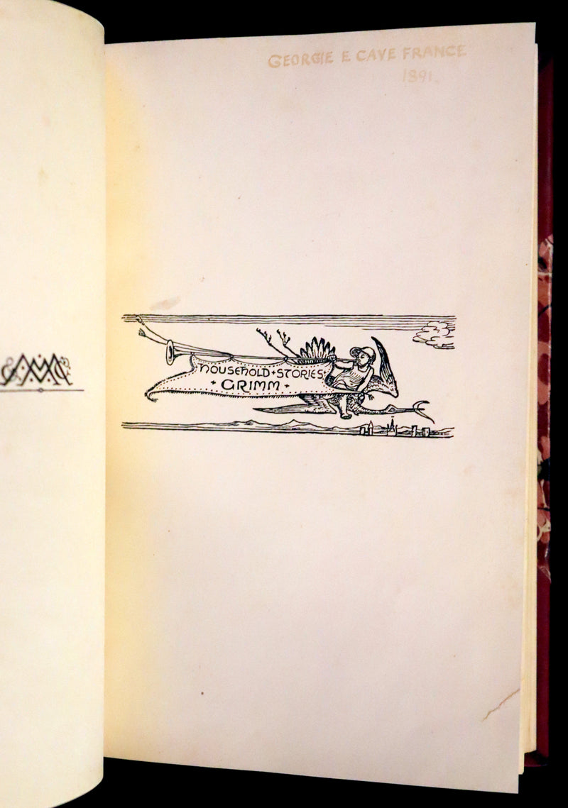1882 Rare First Edition - Brothers Grimm's FAIRY TALES illustrated by Walter Crane.