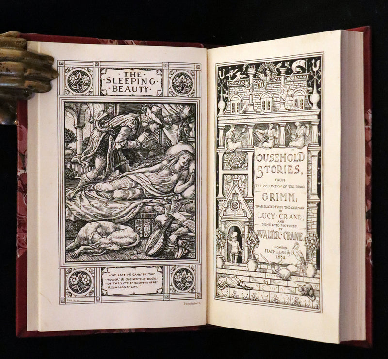 1882 Rare First Edition - Brothers Grimm's FAIRY TALES illustrated by Walter Crane.