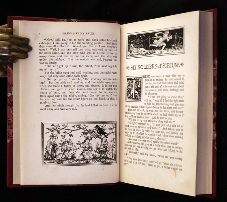 1882 Rare First Edition - Brothers Grimm's FAIRY TALES illustrated by Walter Crane.