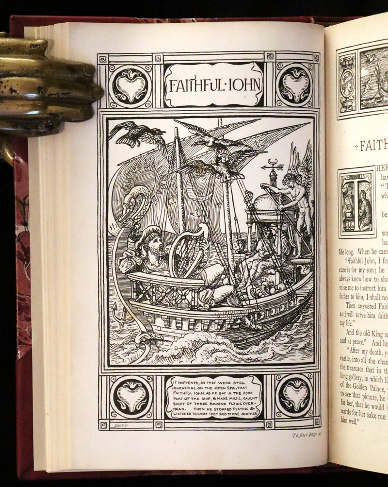 1882 Rare First Edition - Brothers Grimm's FAIRY TALES illustrated by Walter Crane.