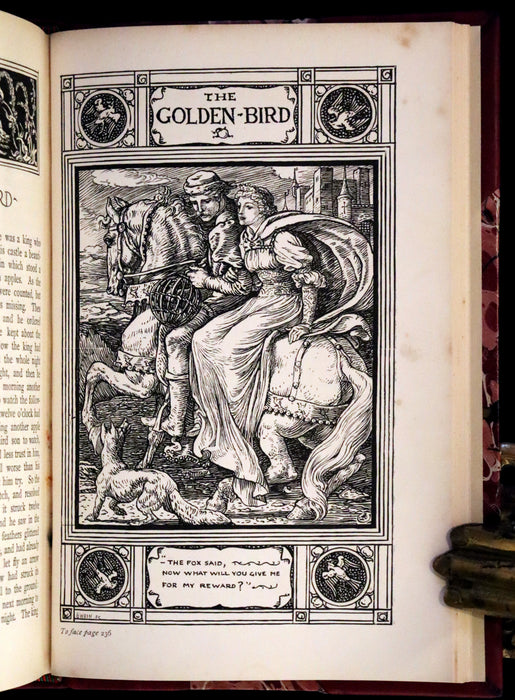 1882 Rare First Edition - Brothers Grimm's FAIRY TALES illustrated by Walter Crane.