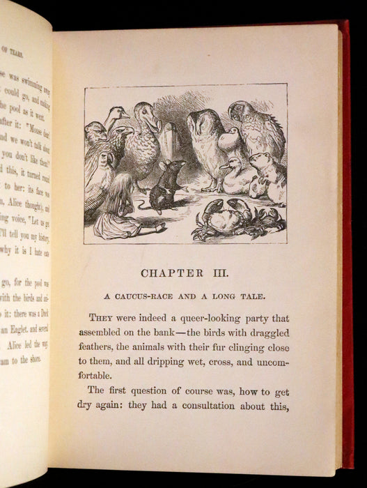 1888 Scarce early edition - Alice's Adventures in Wonderland by Lewis Carroll.