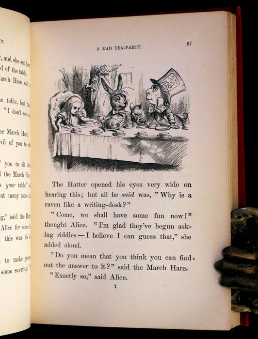 1888 Scarce early edition - Alice's Adventures in Wonderland by Lewis Carroll.