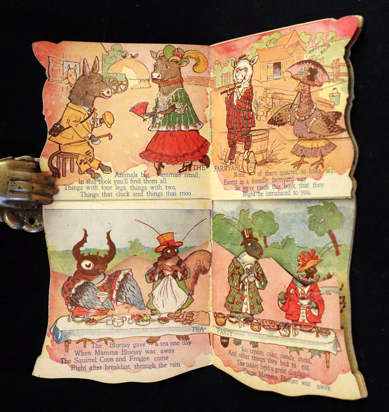 1914 Rare Book - Moving Picture Animals with 120 Different Animals and Birds by R. H. Garman.