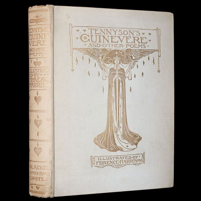 1912 Rare First Edition - Tennyson's Guinevere Illustrated by Pre-Raphaelite Florence Harrison.