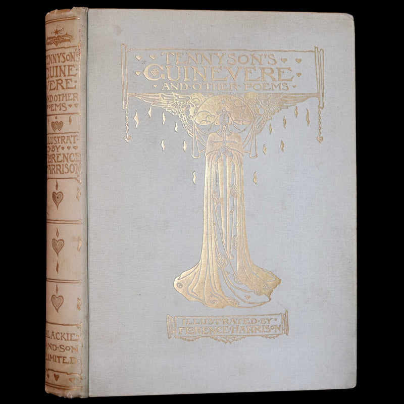 1912 Rare First Edition - Tennyson's Guinevere Illustrated by Pre-Raphaelite Florence Harrison.