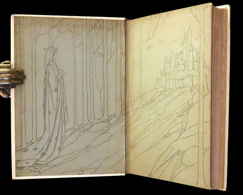 1912 Rare First Edition - Tennyson's Guinevere Illustrated by Pre-Raphaelite Florence Harrison.