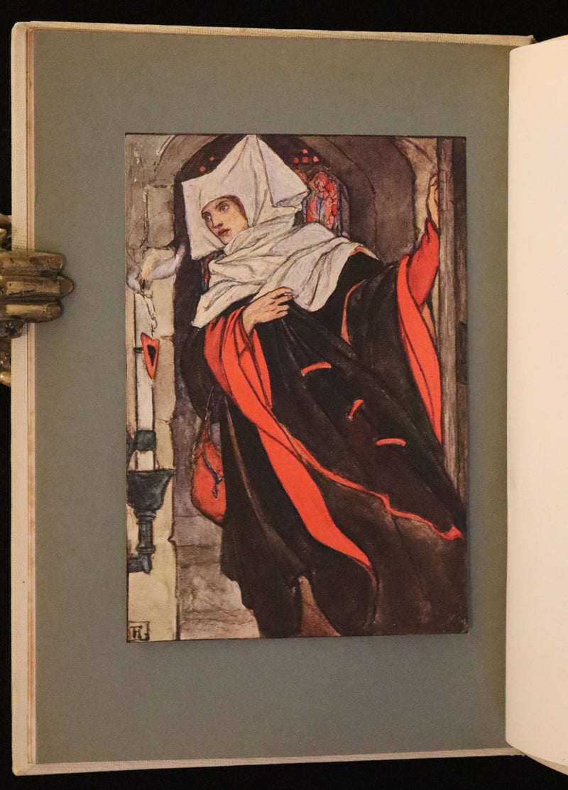 1912 Rare First Edition - Tennyson's Guinevere Illustrated by Pre-Raphaelite Florence Harrison.
