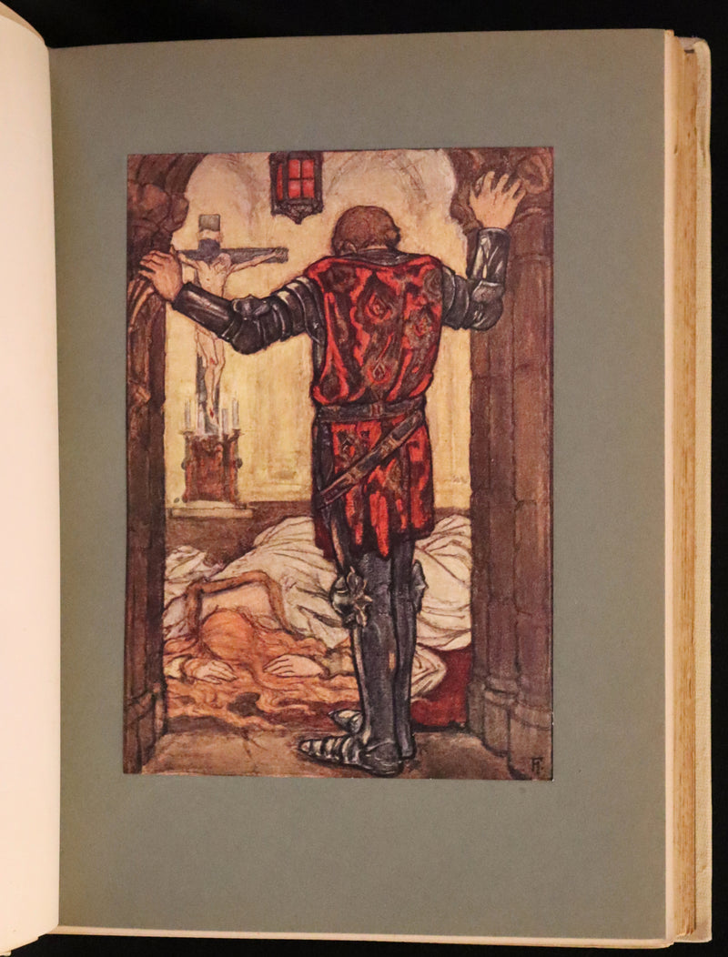 1912 Rare First Edition - Tennyson's Guinevere Illustrated by Pre-Raphaelite Florence Harrison.