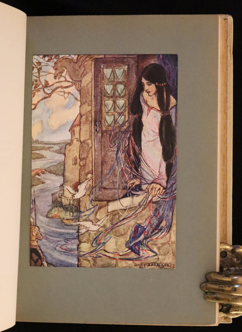 1912 Rare First Edition - Tennyson's Guinevere Illustrated by Pre-Raphaelite Florence Harrison.