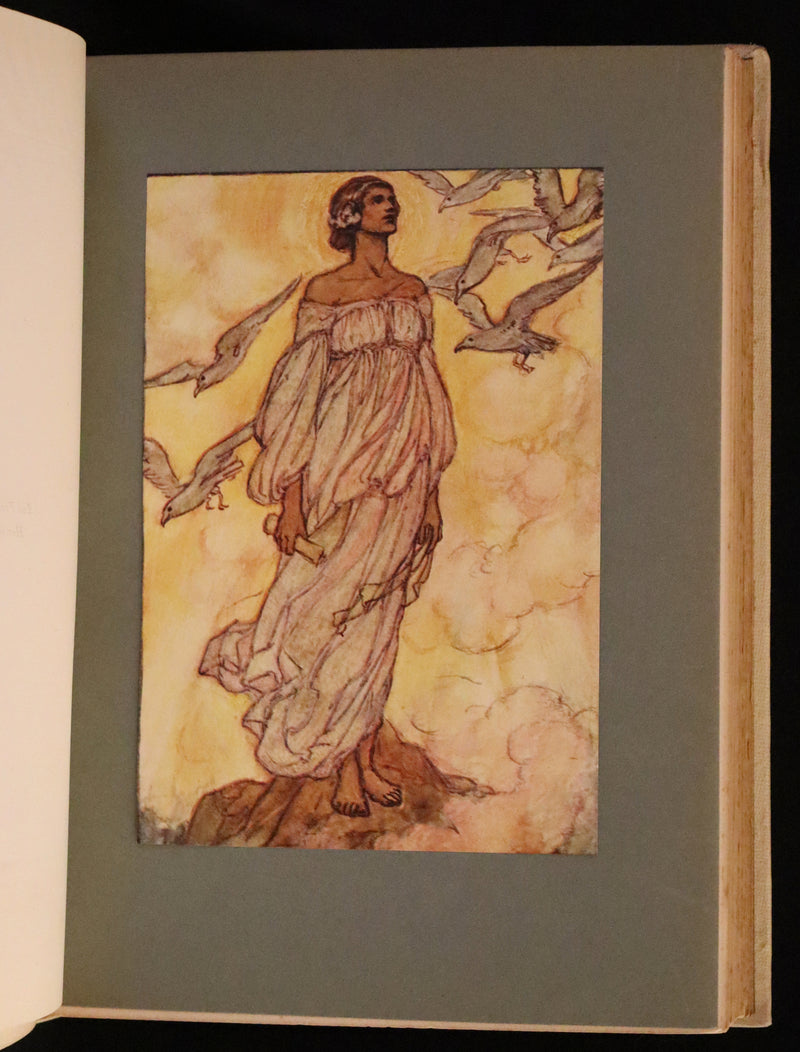 1912 Rare First Edition - Tennyson's Guinevere Illustrated by Pre-Raphaelite Florence Harrison.