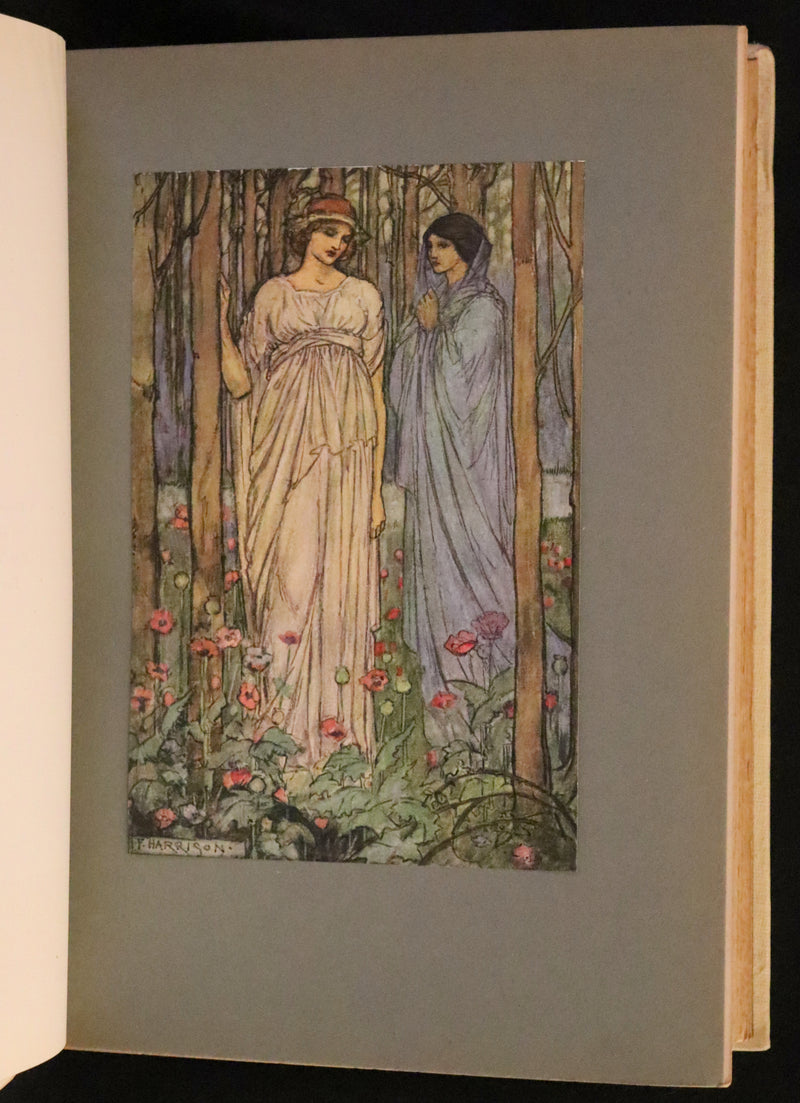 1912 Rare First Edition - Tennyson's Guinevere Illustrated by Pre-Raphaelite Florence Harrison.
