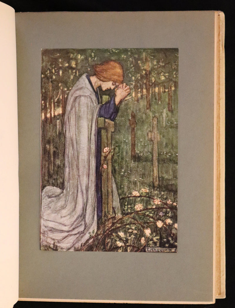 1912 Rare First Edition - Tennyson's Guinevere Illustrated by Pre-Raphaelite Florence Harrison.