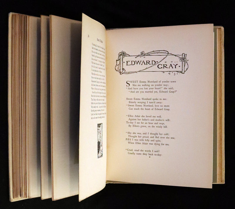 1912 Rare First Edition - Tennyson's Guinevere Illustrated by Pre-Raphaelite Florence Harrison.