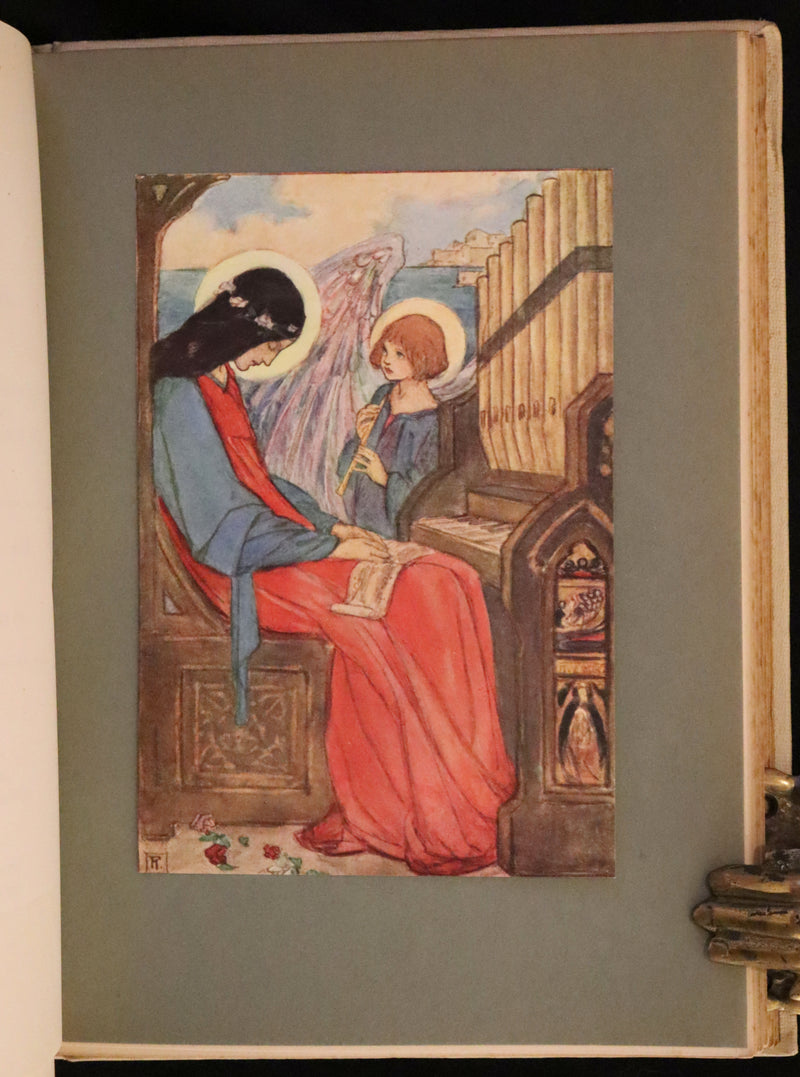 1912 Rare First Edition - Tennyson's Guinevere Illustrated by Pre-Raphaelite Florence Harrison.