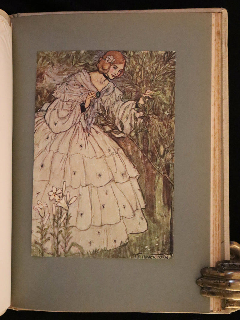 1912 Rare First Edition - Tennyson's Guinevere Illustrated by Pre-Raphaelite Florence Harrison.