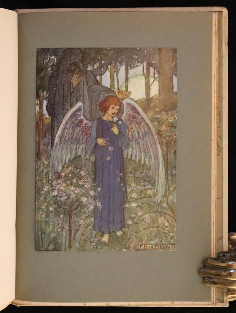 1912 Rare First Edition - Tennyson's Guinevere Illustrated by Pre-Raphaelite Florence Harrison.