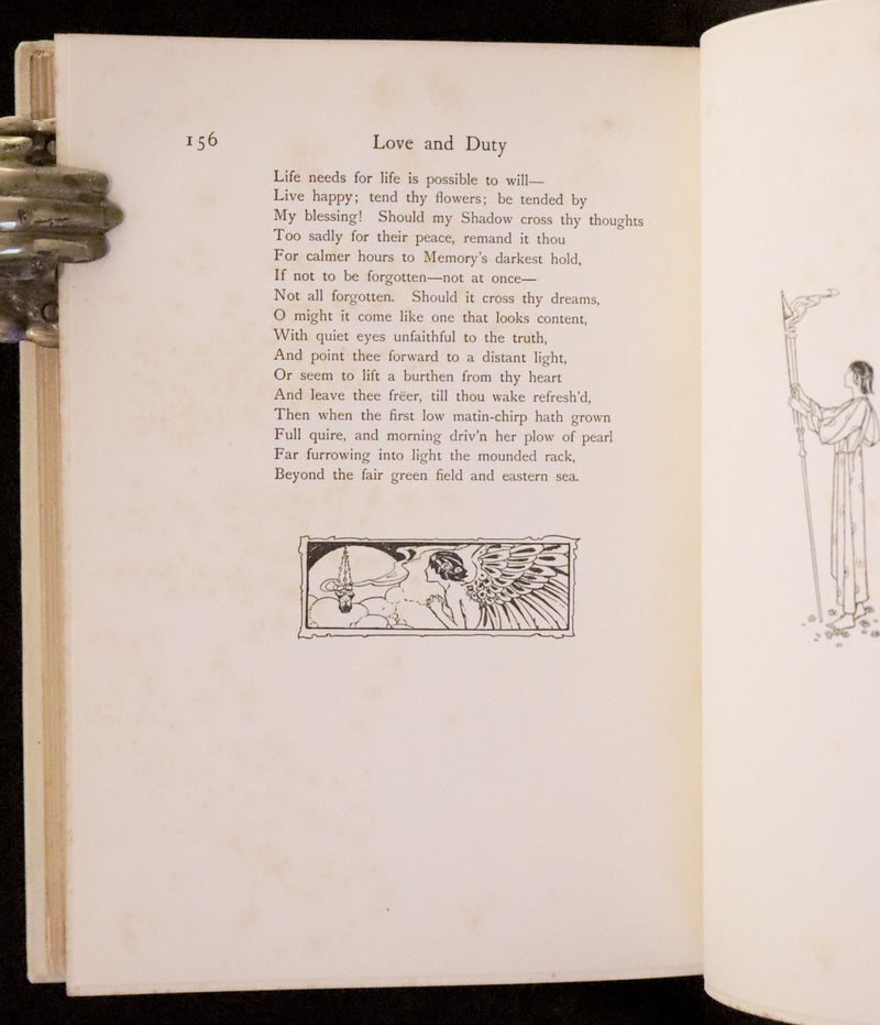 1912 Rare First Edition - Tennyson's Guinevere Illustrated by Pre-Raphaelite Florence Harrison.