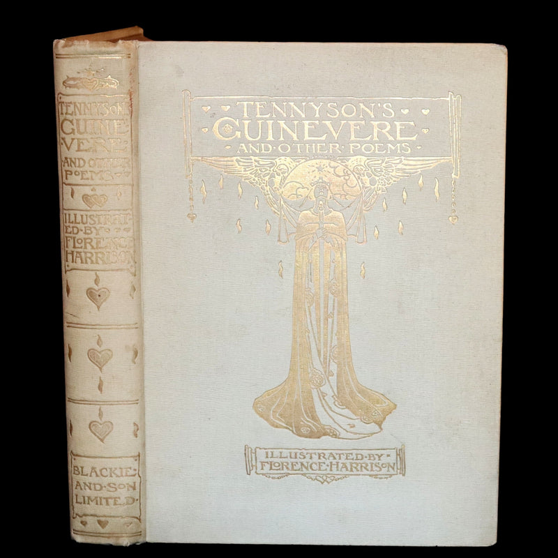 1912 Rare First Edition - Tennyson's Guinevere Illustrated by Pre-Raphaelite Florence Harrison.