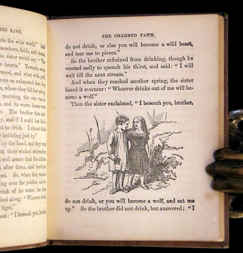 1840 Scarce Book - Little Folk Fairy Tales, Puss in Boots, The White Cat, The Ugly Little Duck, ... Illustrated.