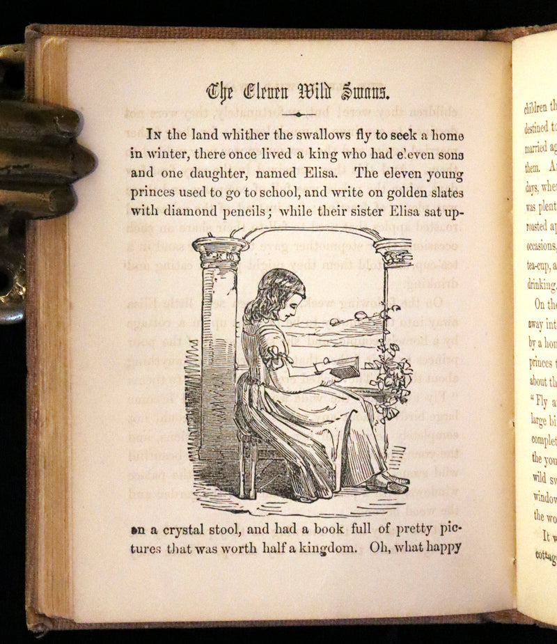 1840 Scarce Book - Little Folk Fairy Tales, Puss in Boots, The White Cat, The Ugly Little Duck, ... Illustrated.