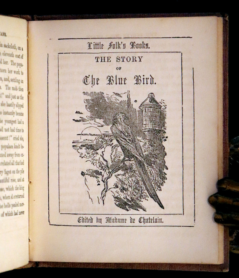 1840 Scarce Book - Little Folk Fairy Tales, Puss in Boots, The White Cat, The Ugly Little Duck, ... Illustrated.