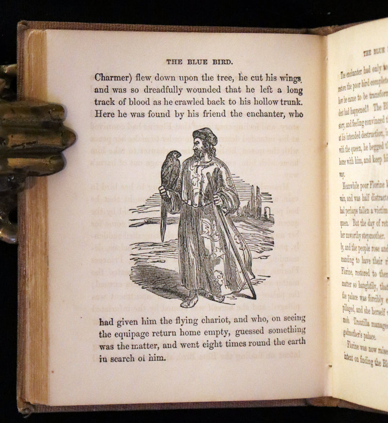 1840 Scarce Book - Little Folk Fairy Tales, Puss in Boots, The White Cat, The Ugly Little Duck, ... Illustrated.