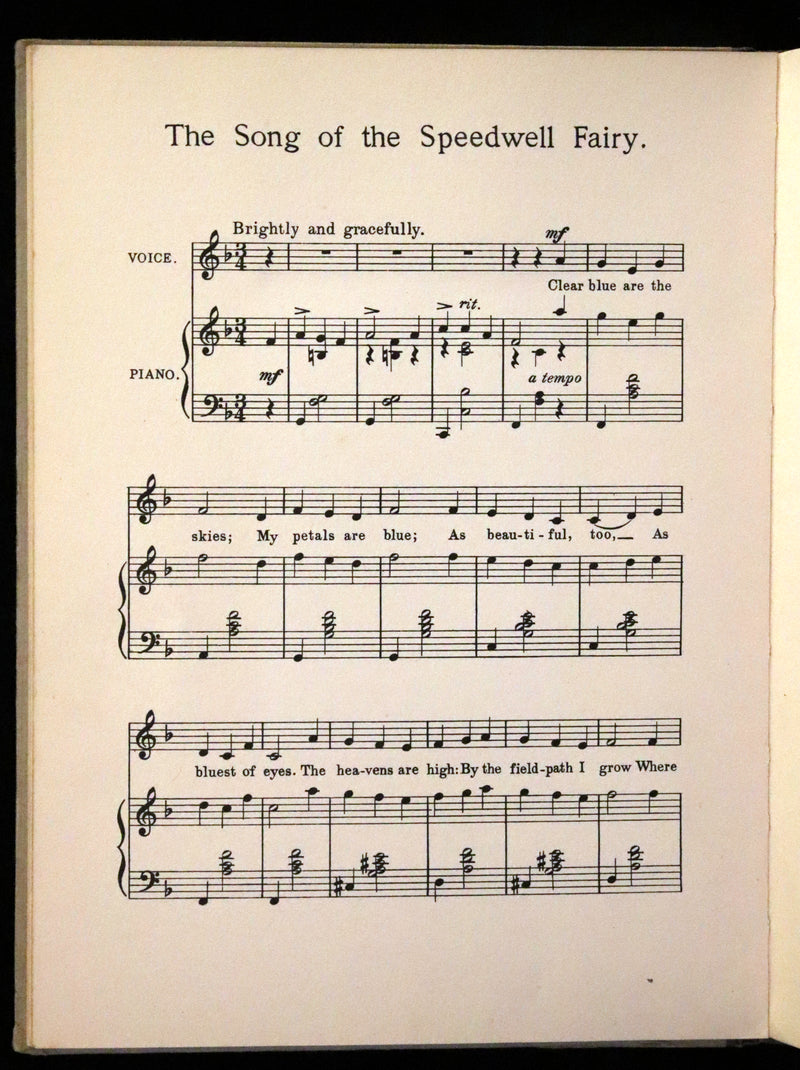 1930 First Edition - Flower Songs of the Seasons by Cicely Mary Barker with Music.