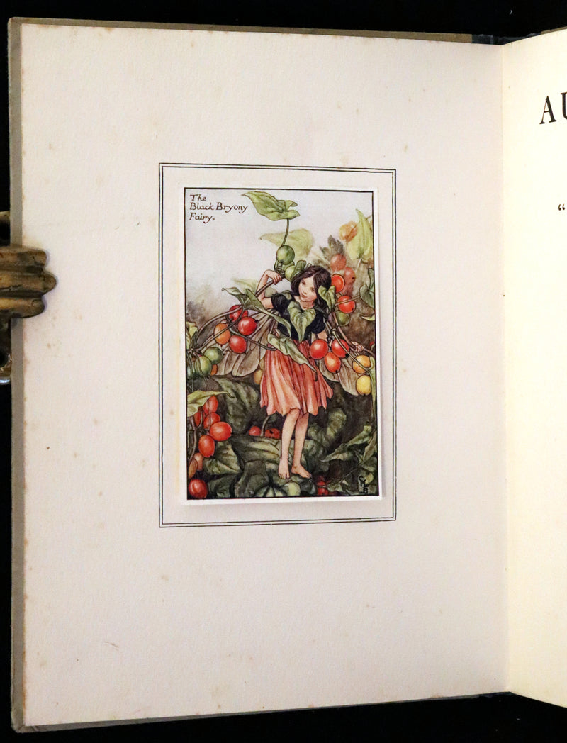 1926 First Edition - Flower Fairies of the Autumn Songs with Music by Cicely Mary Barker.