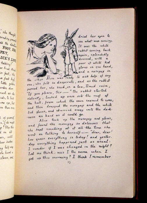 1886 Rare First Edition - Alice's Adventures Under Ground illustrated by Lewis Carroll. Alice's Adventures in Wonderland.