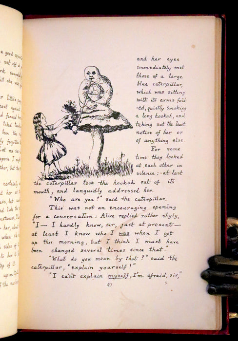 1886 Rare First Edition - Alice's Adventures Under Ground illustrated by Lewis Carroll. Alice's Adventures in Wonderland.