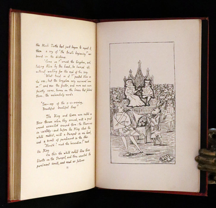 1886 Rare First Edition - Alice's Adventures Under Ground illustrated by Lewis Carroll. Alice's Adventures in Wonderland.