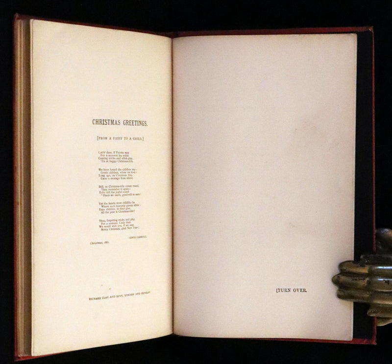 1886 Rare First Edition - Alice's Adventures Under Ground illustrated by Lewis Carroll. Alice's Adventures in Wonderland.
