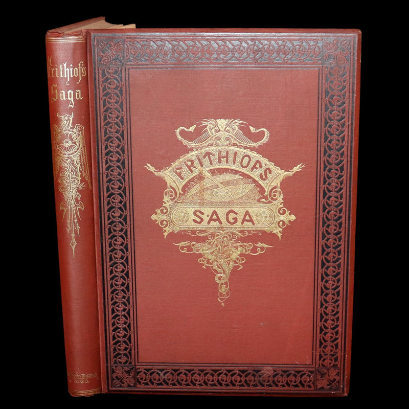 1878 Rare First English Edition - Frithiof's Saga, A Legend of Ancient Norway. Illustrated Viking Tales of the North.