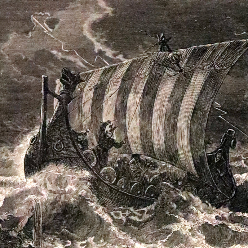 1878 Rare First English Edition - Frithiof's Saga, A Legend of Ancient Norway. Illustrated Viking Tales of the North.