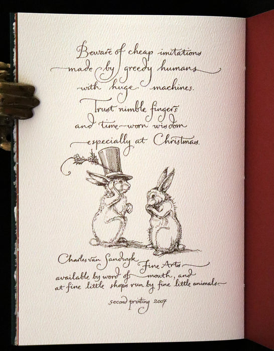 2007 Rare Edition - Mr. Rabbit's Christmas Wish Translated for Humans by Charles van Sandwyk.