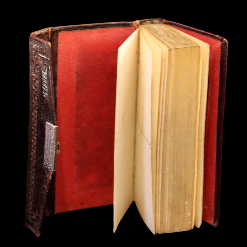 1821 Scarce Book with silver clasp - Psalms, Hymns, and Spiritual Songs by Isaac Watts.