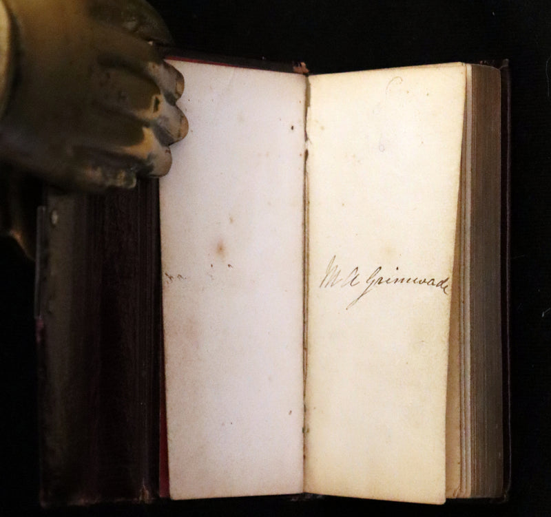 1821 Scarce Book with silver clasp - Psalms, Hymns, and Spiritual Songs by Isaac Watts.