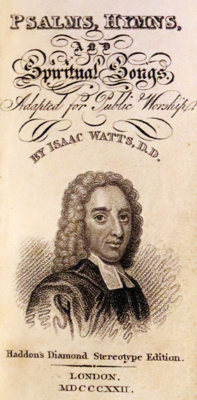 1821 Scarce Book with silver clasp - Psalms, Hymns, and Spiritual Songs by Isaac Watts.