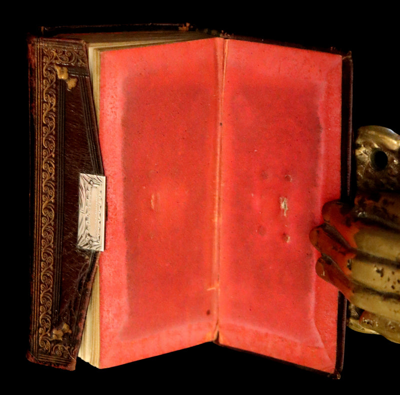 1821 Scarce Book with silver clasp - Psalms, Hymns, and Spiritual Songs by Isaac Watts.