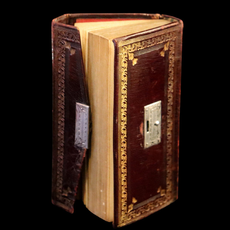 1821 Scarce Book with silver clasp - Psalms, Hymns, and Spiritual Songs by Isaac Watts.